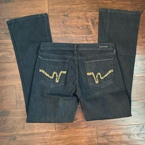 Citizens of Humanity Gold Embroidered Jeans